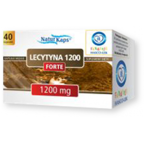 Lecytyna 1200 forte Naturkaps, kapsułki elastyczne, 40 szt. - zdjęcie produktu