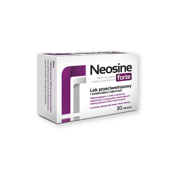 Neosine forte, 1000 mg, tabletki, 30 szt. Neosine forte, 1000 mg, tabletki, 30 szt. - zdjęcie produktu