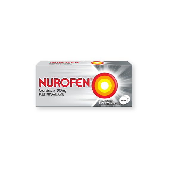 Nurofen, 200 mg, tabletki powlekane, 12 szt. Nurofen, 200 mg, tabletki powlekane, 12 szt. - zdjęcie produktu