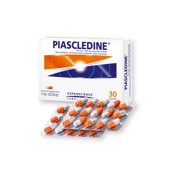 Piascledine, 100 mg + 200 mg, kapsułki twarde, 30 szt. Piascledine, 100 mg + 200 mg, kapsułki twarde, 30 szt. - zdjęcie produktu