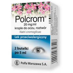 Polcrom, 20 mg/ml, krople do oczu, 2 x 5 ml. - zdjęcie produktu