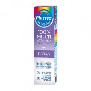 Plusssz 100% Multiwitamina + Potas, tabletki musujące, 20 szt. - zdjęcie produktu