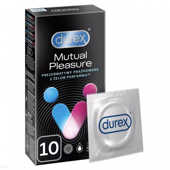 Durex Mutual Pleasure Prezerwatywy z Wypustkami Opóźniające Wytrysk (10 szt.) - zdjęcie produktu