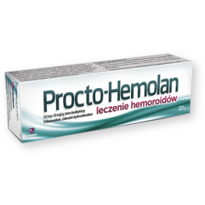 Procto-Hemolan, (50 mg+20 mg)/g, krem doodbytniczy, 20 g - zdjęcie produktu