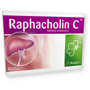 Raphacholin C, tabletki drażowane, 30 szt. - zdjęcie produktu