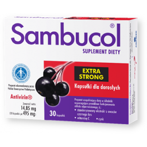 Sambucol Extra Strong, kapsułki dla dorosłych, 30 szt. - zdjęcie produktu