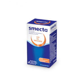 Smecta, proszek w saszetkach, smak pomarańczowo-waniliowy, 3g, 10 szt. - zdjęcie produktu