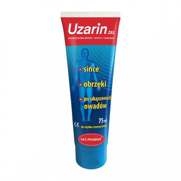 Uzarin, żel na urazy, siniaki i opuchliznę, 75 ml. Uzarin, żel na urazy, siniaki i opuchliznę, 75 ml. - zdjęcie produktu