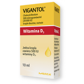 Vigantol, krople doustne, (20.000 j.m./ml), 10 ml - zdjęcie produktu