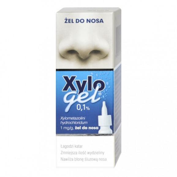 Xylogel, 0,1%, żel do nosa w butelce z dozownikiem, 10 g Xylogel, 0,1%, żel do nosa w butelce z dozownikiem, 10 g - zdjęcie produktu