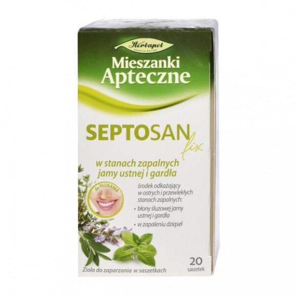 Septosan fix, mieszanka ziołowa, 2 g, 20 szt. Septosan fix, mieszanka ziołowa, 2 g, 20 szt. - zdjęcie produktu