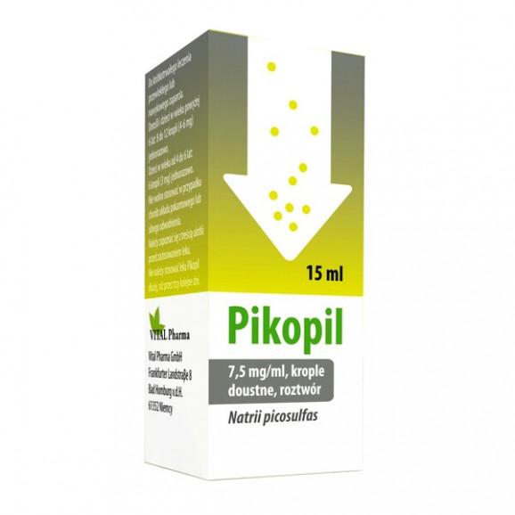 Pikopil, 7,5 mg/ml, krople doustne, 15 ml Pikopil, 7,5 mg/ml, krople doustne, 15 ml - zdjęcie produktu