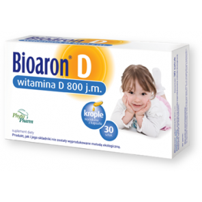 Bioaron Witamina D 800 j.m., krople wyciskane z kapsułki, 30 szt. - zdjęcie produktu