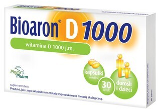 Bioaron Witamina D 1000 j.m., kapsułki miękkie, 90 szt.