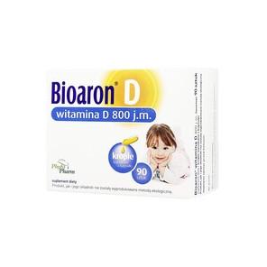 Bioaron Witamina D 800 j.m., krople wyciskane z kapsułki, 90 szt. - zdjęcie produktu