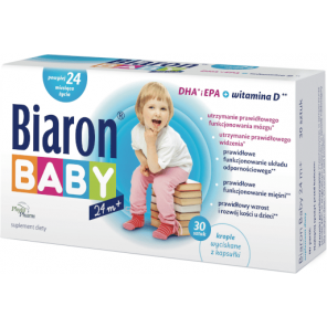 Bioaron Baby DHA powyżej 24. miesiąca życia, 30 kapsułek twist-off - zdjęcie produktu
