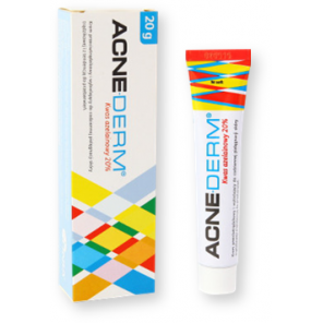 Acne-Derm, krem przeciwtrądzikowy i wybielający, 20 g - zdjęcie produktu