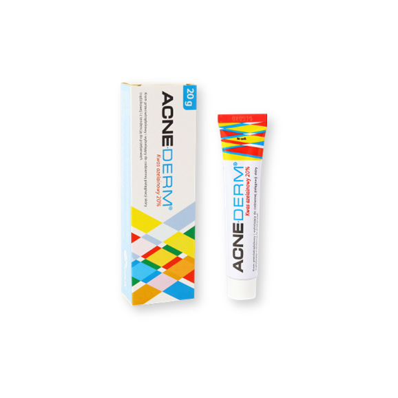 Acne-Derm, krem przeciwtrądzikowy i wybielający, 20 g Acne-Derm, krem przeciwtrądzikowy i wybielający, 20 g - zdjęcie produktu