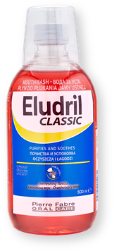 Eludril classic, oczyszczający i łagodzący płyn do płukania jamy ustnej, 500 ml