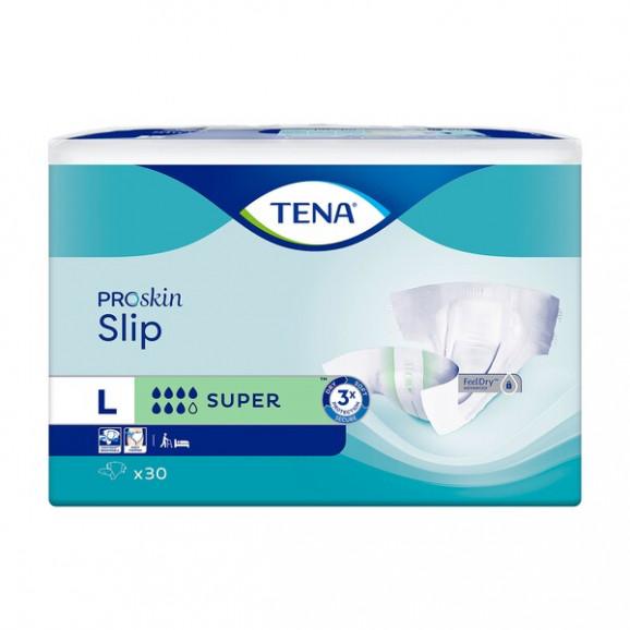TENA Slip ProSkin Super, pieluchomajtki, large, 30 szt. TENA Slip ProSkin Super, pieluchomajtki, large, 30 szt. - zdjęcie produktu