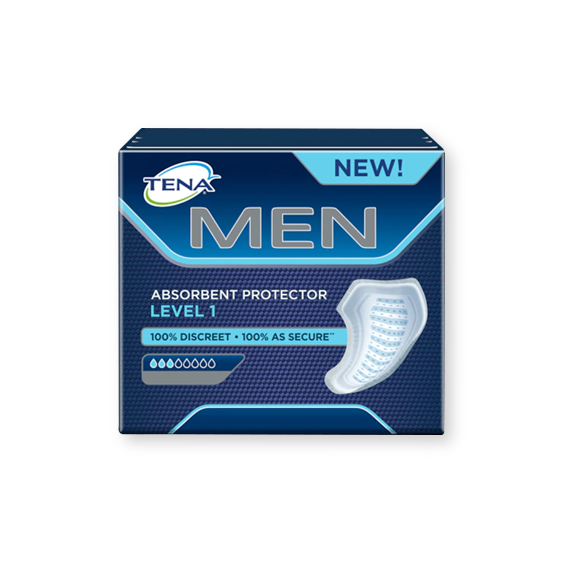 TENA Men Light, wkłady anatomiczne, 24 szt. (level 1) TENA Men Light, wkłady anatomiczne, 24 szt. (level 1) - zdjęcie produktu