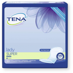 Tena Lady Super, wkłady anatomiczne, 30 szt. - zdjęcie produktu