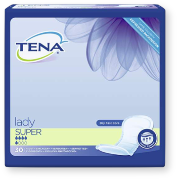 Tena Lady Super, wkłady anatomiczne, 30 szt.