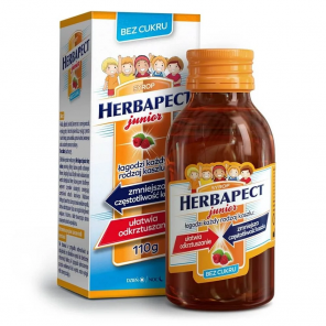 Herbapect junior bez cukru syrop 110 g - zdjęcie produktu