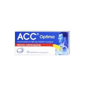 ACC Optima, 600 mg, tabletki musujące, 10 szt. - zdjęcie produktu