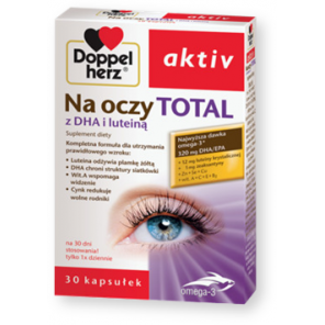 Doppelherz aktiv Na oczy Total z DHA i luteiną, kapsułki, 30 szt. - zdjęcie produktu