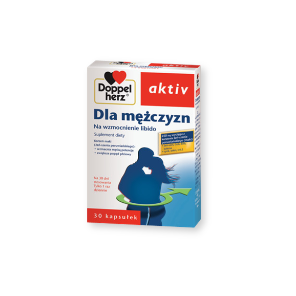 Doppelherz aktiv Dla Mężczyzn, kapsułki, 30 szt. Doppelherz aktiv Dla Mężczyzn, kapsułki, 30 szt. - zdjęcie produktu