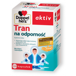 Doppelherz aktiv Tran na odporność, kapsułki, 120 szt. - zdjęcie produktu
