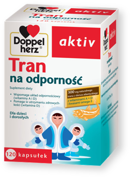 Doppelherz aktiv Tran na odporność, kapsułki, 120 szt.