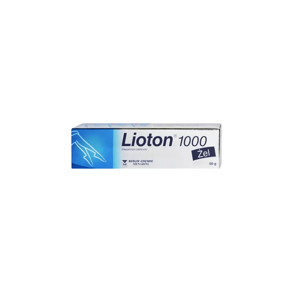 Lioton 1000, 8,5 mg (1000 j.m.)/g, żel, 50 g Lioton 1000, 8,5 mg (1000 j.m.)/g, żel, 50 g - zdjęcie produktu