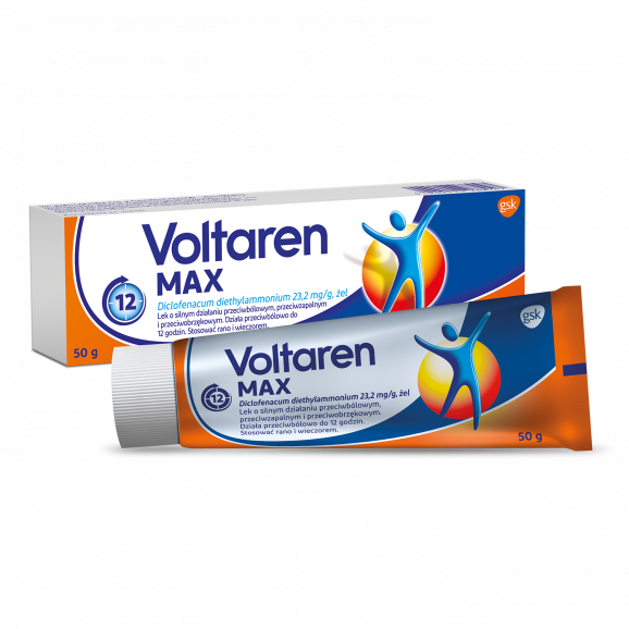 Voltaren Max, 23,2 mg/g, żel, 50 g Voltaren Max, 23,2 mg/g, żel, 50 g - zdjęcie produktu