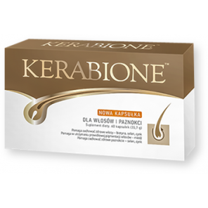 Kerabione, dla włosów, paznokci, skóry, kapsułki, 60 szt. - zdjęcie produktu