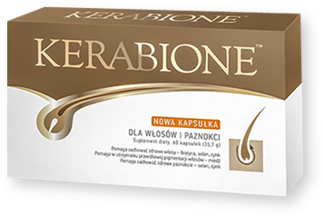 Kerabione, dla włosów, paznokci, skóry, kapsułki, 60 szt.