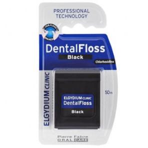 Elgydium Clinic Dental Floss, nić dentystyczna czarna, 50 m - zdjęcie produktu