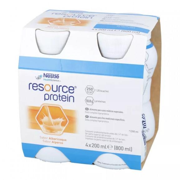 Resource Protein o smaku morelowym – dietetyczny środek spożywczy specjalnego przeznaczenia medycznego (4 x 200 ml) - zdjęcie produktu