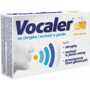 Vocaler, pastylki do ssania, miód cytryna, 12 szt. - zdjęcie produktu
