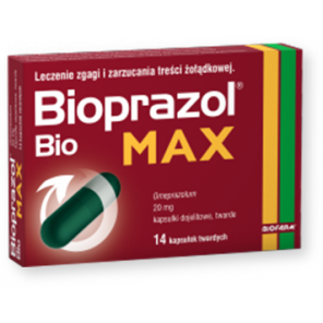 Bioprazol Bio Max, 20 mg, kapsułki dojelitowe twarde, 14 szt. - zdjęcie produktu