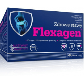  Olimp Flexagen, proszek, smak malinowy, saszetki, 30 szt. - zdjęcie produktu