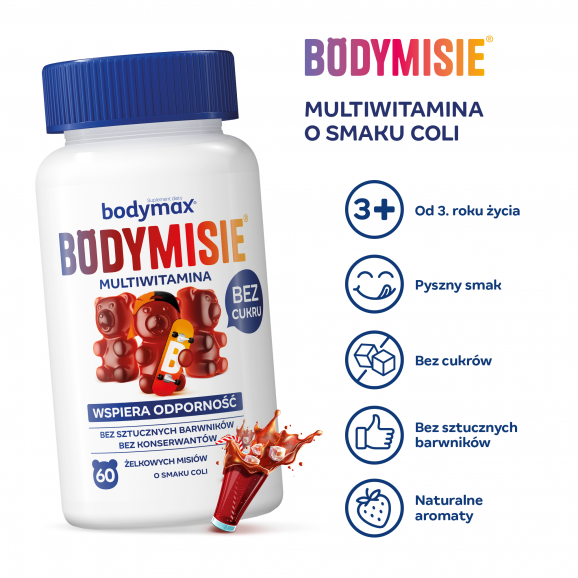 Bodymax Bodymisie o smaku coli żelki 60 szt. - zdjęcie produktu