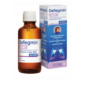 Deflegmin Baby 7,5 mg/ ml, krople doustne, 50 ml - zdjęcie produktu