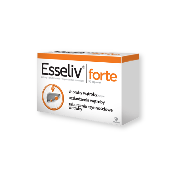 Esseliv forte, 300 mg, kapsułki twarde, 50 szt Esseliv forte, 300 mg, kapsułki twarde, 50 szt - zdjęcie produktu