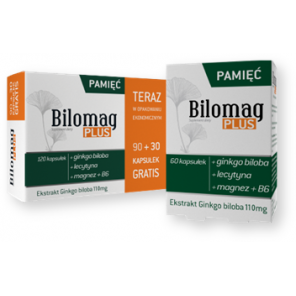 Bilomag Plus, kapsułki , 90 szt. + 30 szt. GRATIS - zdjęcie produktu
