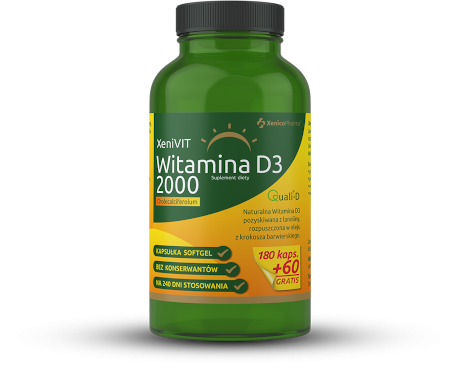 XeniVIT Witamina D 2000, kapsułki miękkie, 240 szt.