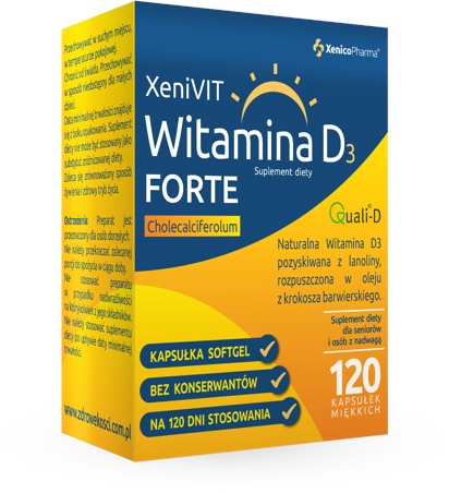 XeniVIT Witamina D Forte 4000 , kapsułki, 120 szt.