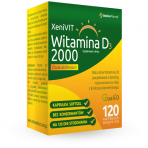 XeniVIT Witamina D 2000, kapsułki miękkie, 120 szt. - zdjęcie produktu
