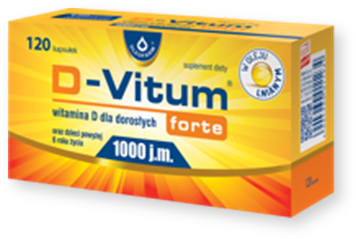 D-Vitum Forte 1000 j.m., kapsułki z witaminą D dla dorosłych, 120 szt.